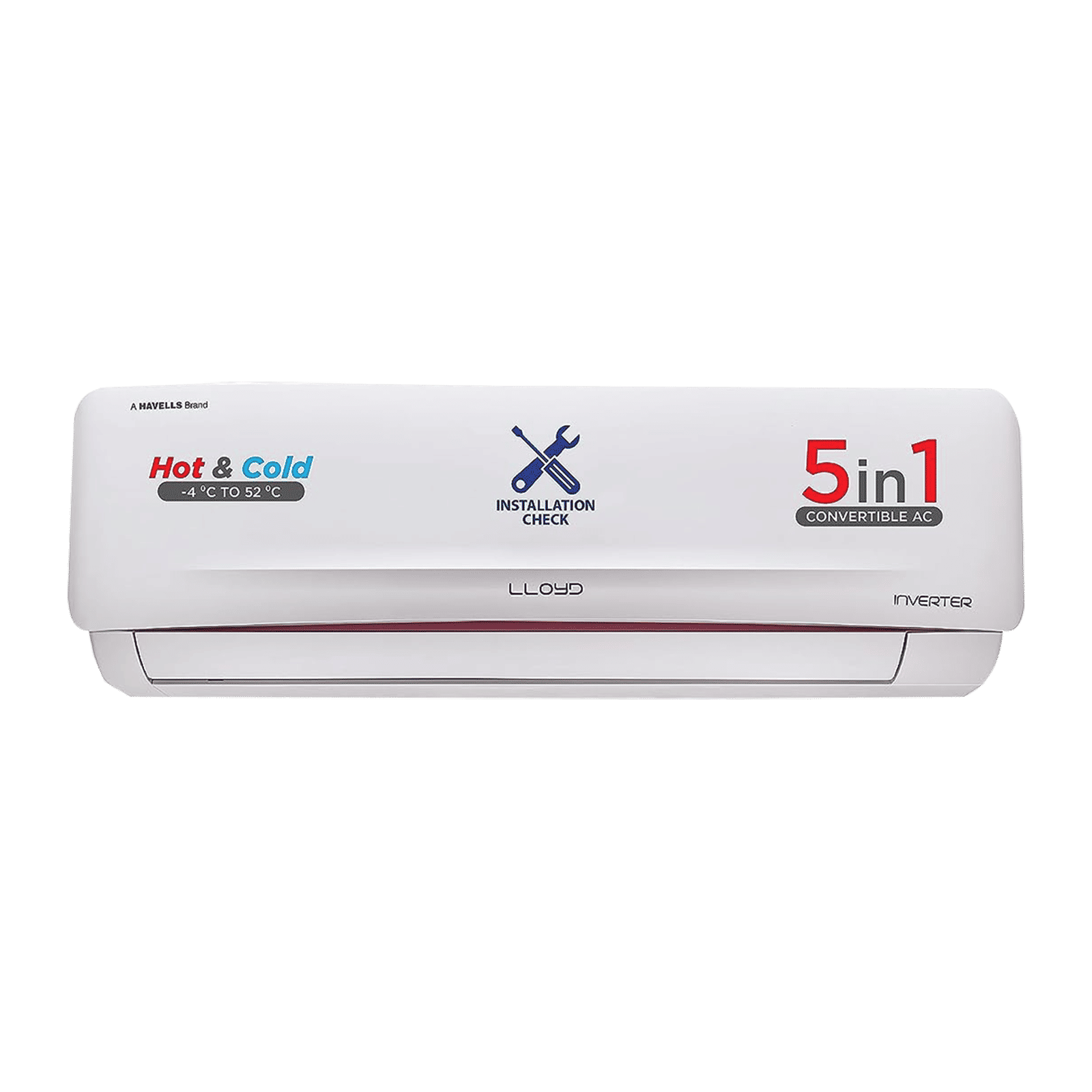 Lloyd 1 ton hot and best sale cold ac